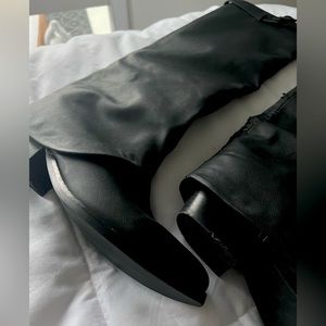 Jeffrey Campbell fold over knee high boots